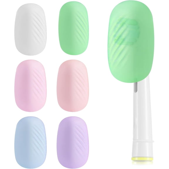 6 Pack Toothbrush Covers, Tooth Brush Cover Cap for Electric & Regular Toothbrush Head