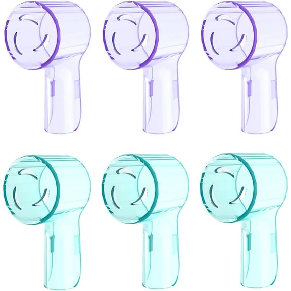 6 Pack Toothbrush Heads Dustproof Cover Compatible with Oral B, Fits for Oral-B iO Series, Pro 1000, 1500, 5000, 7500 Electric Toothbrush, Protects Brush Head and Convenient Travel