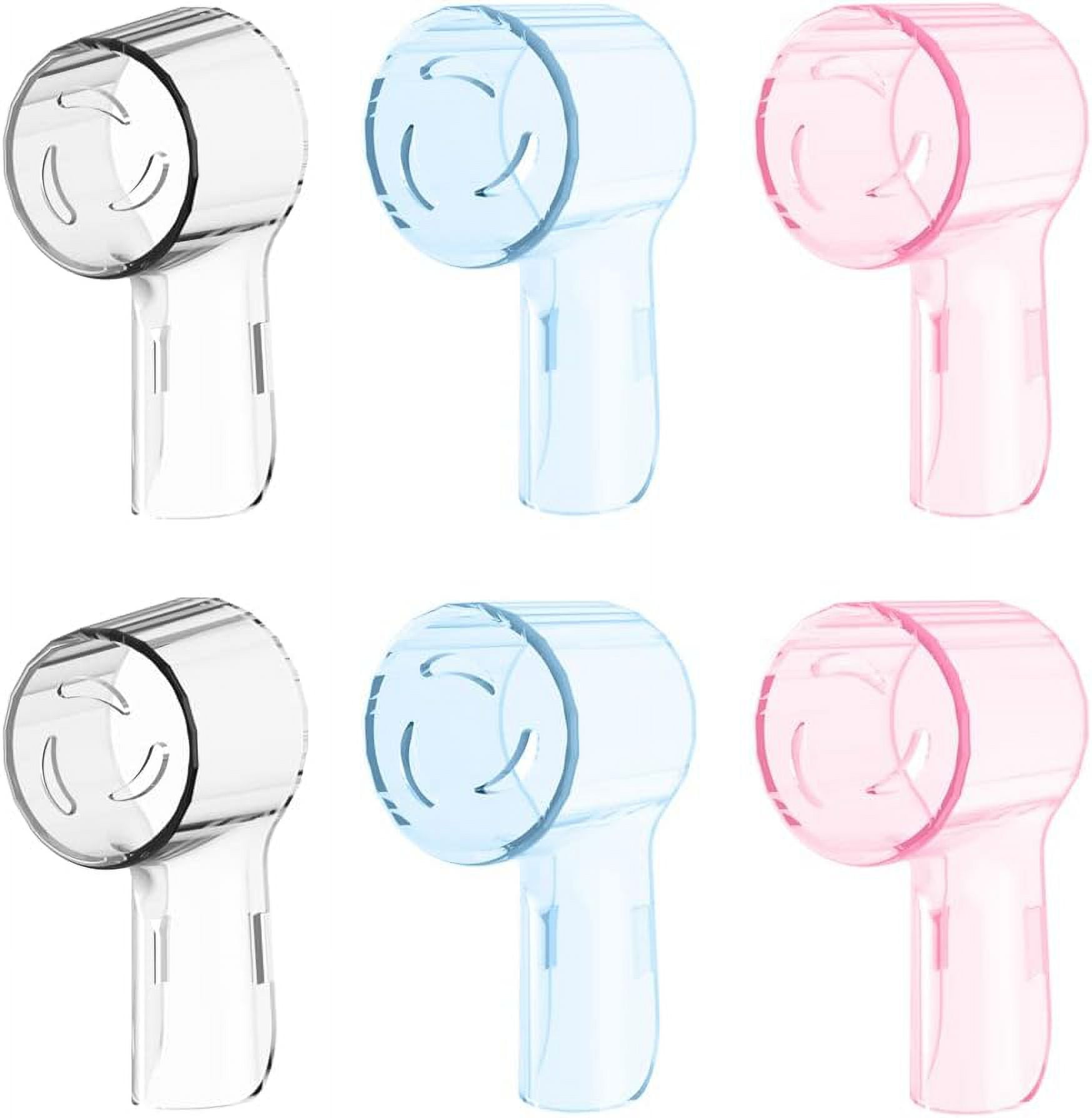 6 Pack Toothbrush Heads Dustproof Cover Compatible with Oral B, Fits