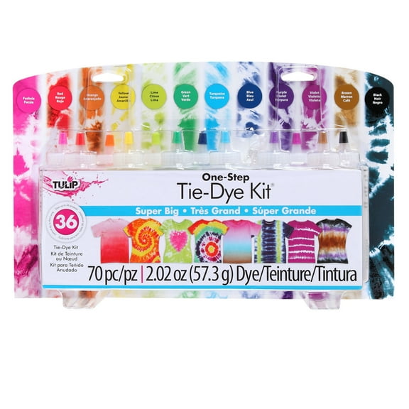 Tulip One-Step Brights Tie-Dye Kit, Large, 6 Pack