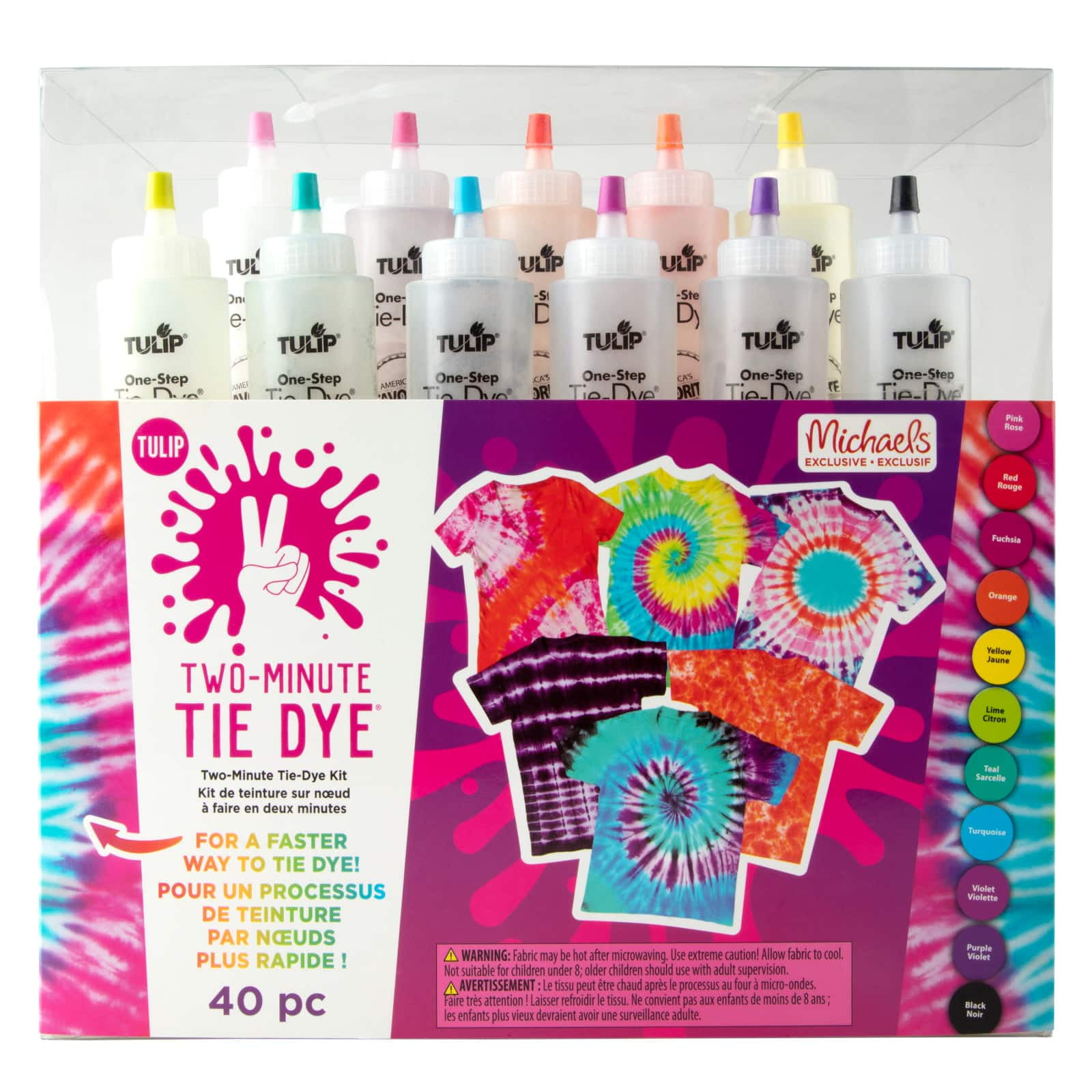 6 Pack Tulip® TwoMinute Tie Dye® Kit