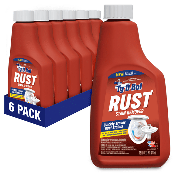 (6 Pack) Ty-D-Bol Rust Remover Liquid, 16 Oz