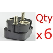 6 Pack USA US EU UK To Germany France Europe Plug Adapter Travel Converter