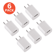 6-Pack USB Charger Cube, Wall Charger Plug, USB Adapter Power Plug USB Wall Charging Block