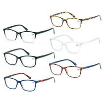 6 Pack Reading glasses for women men cheaters Ultra light Readers  1.00