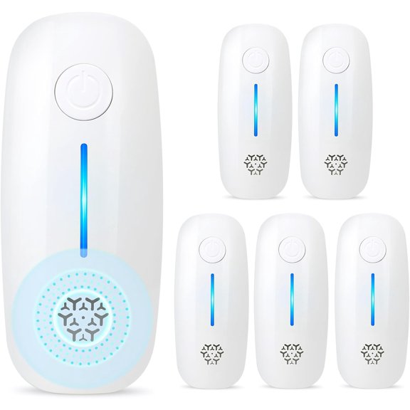 6-Pack Ultrasonic Pest Repeller Control,Plug-in Spider Repellent,Pest Control Pest Reject for Bug, Mosquito,Mice Rat