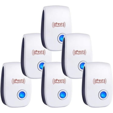 6 Pack Ultrasonic Pest Repeller, Rodent Repellent Indoor Electric Pest Repellent Ultrasonic Plug In, Bug Repellent Pest Defense For Mice, Roaches, Ants, Cockroaches, Mosquitoes, Fleas