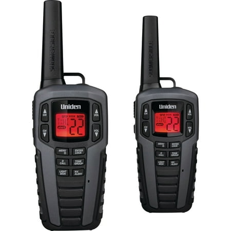 6 Pack Uniden SX377-2CKHS 37-Mile 2-Way FRS/GMRS Radios (Gray)