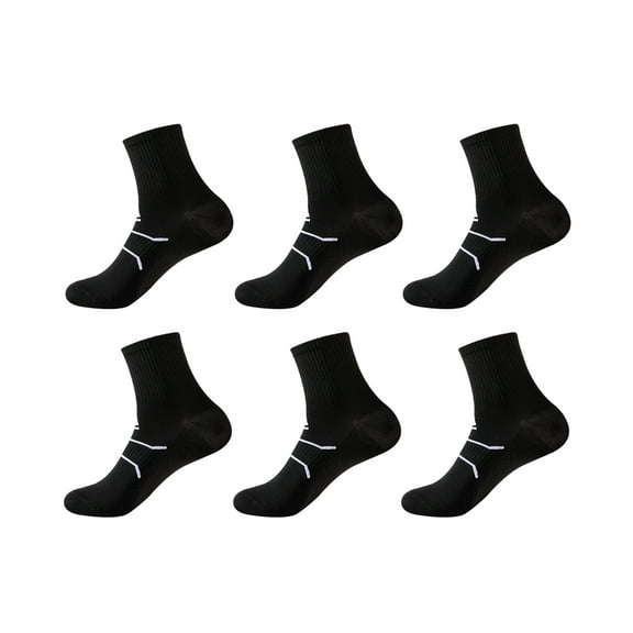 6-Pack Unisex Massage Arch Support Performance Recovery Compression Ankle Socks