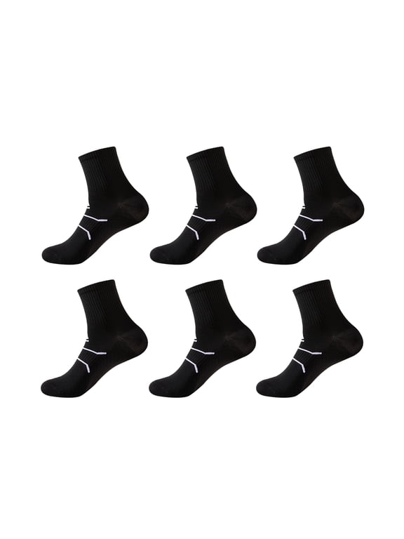 6-Pack Unisex Massage Arch Support Performance Recovery Compression Ankle Socks
