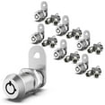 thumbnail image 1 of 6 Pack Upgraded Cam Lock RV Storage Locks, Keyed Alike 5/8 Inch Cabinet Locks for RV Storage Door Tool Box Drawers, 1 of 4
