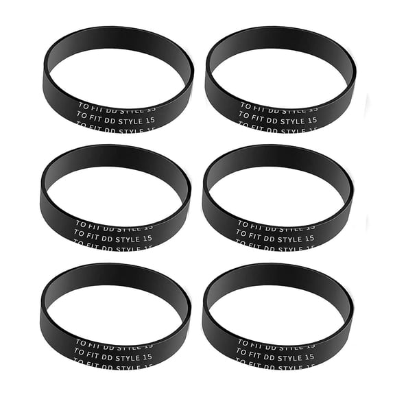 6-Pack Vacuum Belt Compatible with Dirt Devil Dynamite Extreme Vibe Easy Lite Quick Vac Upright Vacuum Models,Replacement for Dirt Devil Style 15 Parts 3SN0220001 1SN0220001