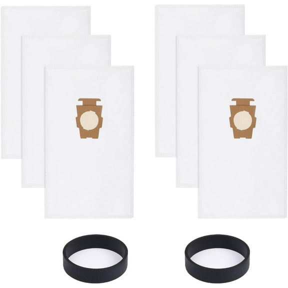 6 Pack Vacuum Cleaner Bags and 2 Belts Compatible with Kirby Vacuum Bags 204811, 204814, 205811 Style F, Fit for All Kirby Sentria Vacuum G Series, Avalir (6 Bags + 2 Belts)