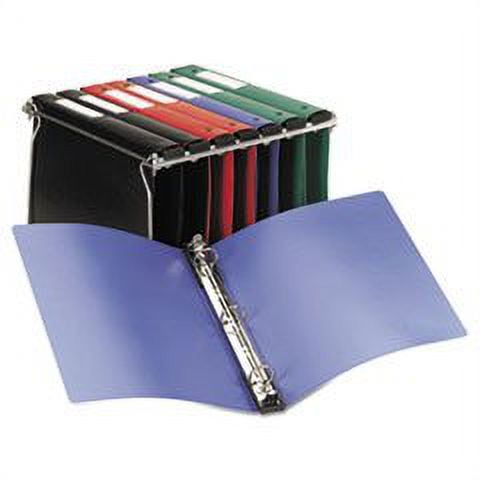 (6 Pack Value Bundle) AVE14800 Hanging File Poly Ring Binder, 1" Capacity, Blue