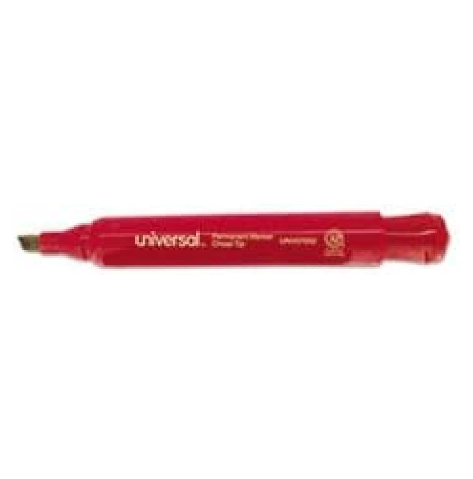 (6 Pack Value Bundle) Permanent Markers, Chisel Tip, Red, Dozen