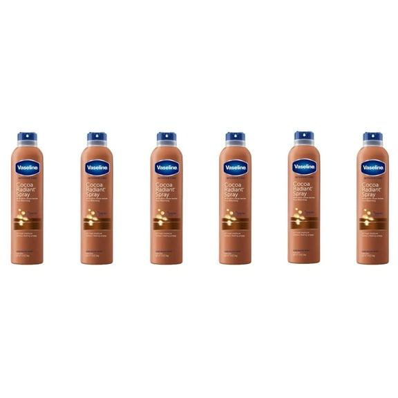 6 Pack - Vaseline Intensive Care Spray Moisturizer, Cocoa Radiant 6.5 oz