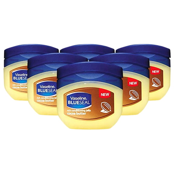 6 Pack Vaseline Rich Conditioning Petroleum Jelly, Cocoa Butter, 100 ML