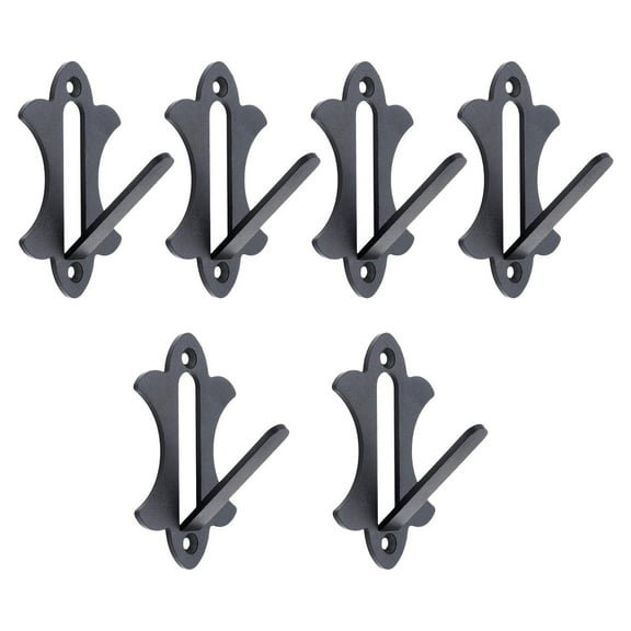 6 Pack Wall Mount Hook Skull Organizer Hanger Display Invisible Design for European Mount Trophies Game Room