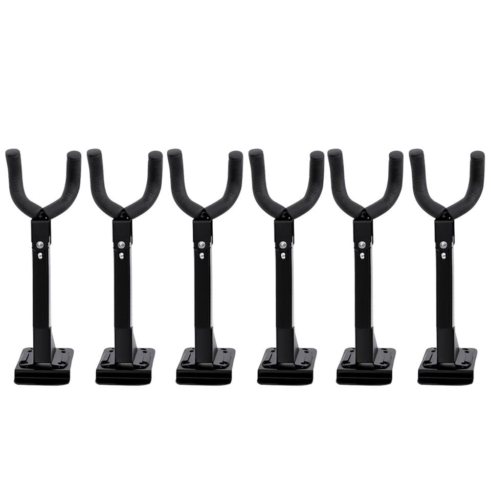 6 Pack Wall Mount Swivel Guitar Hanger Adjustable Instrument Display Rack Stand