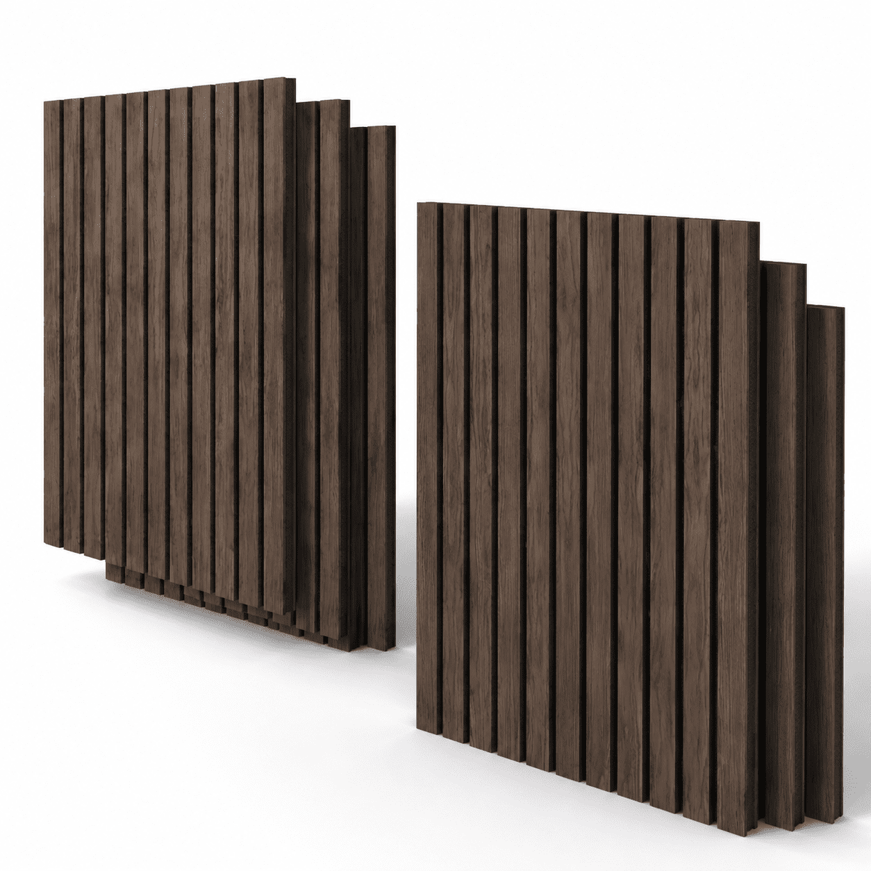 6 Pack Walnut Color Acoustic Panels 47.2" X 23.6" Sound Proof Dampening ...