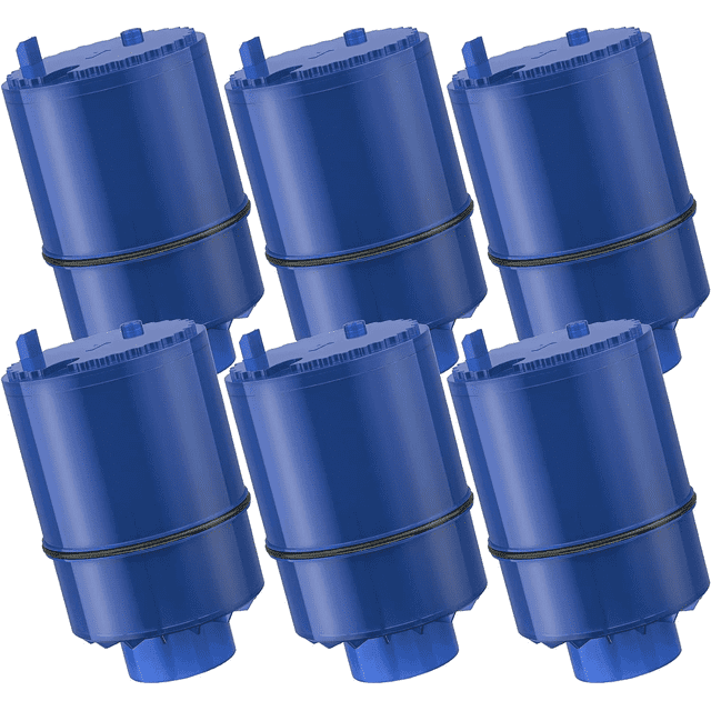 6-Pack Water Filter Replacement for All PUR Faucet Filtration Systems, Model FM-3700, PFM400H, PFM350V, Replace Mineral Core Faucet Mount Water Filter