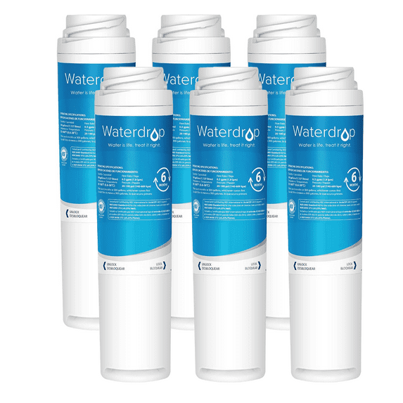 6 Pack Waterdrop GSWF Replacement for GE GSWF Refrigerator Water Filter