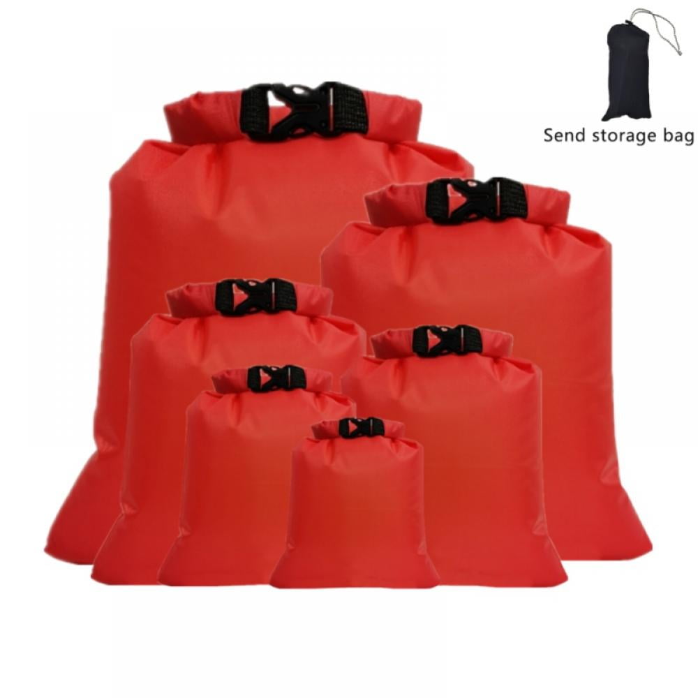6 Pack Waterproof Dry Bags, Lightweight Outdoor Dry Sacks Ultimate Dry Bags for Kayaking Rafting Boating Camping (1.5L, 2.5L, 3L, 3.5L, 5L, 8L)