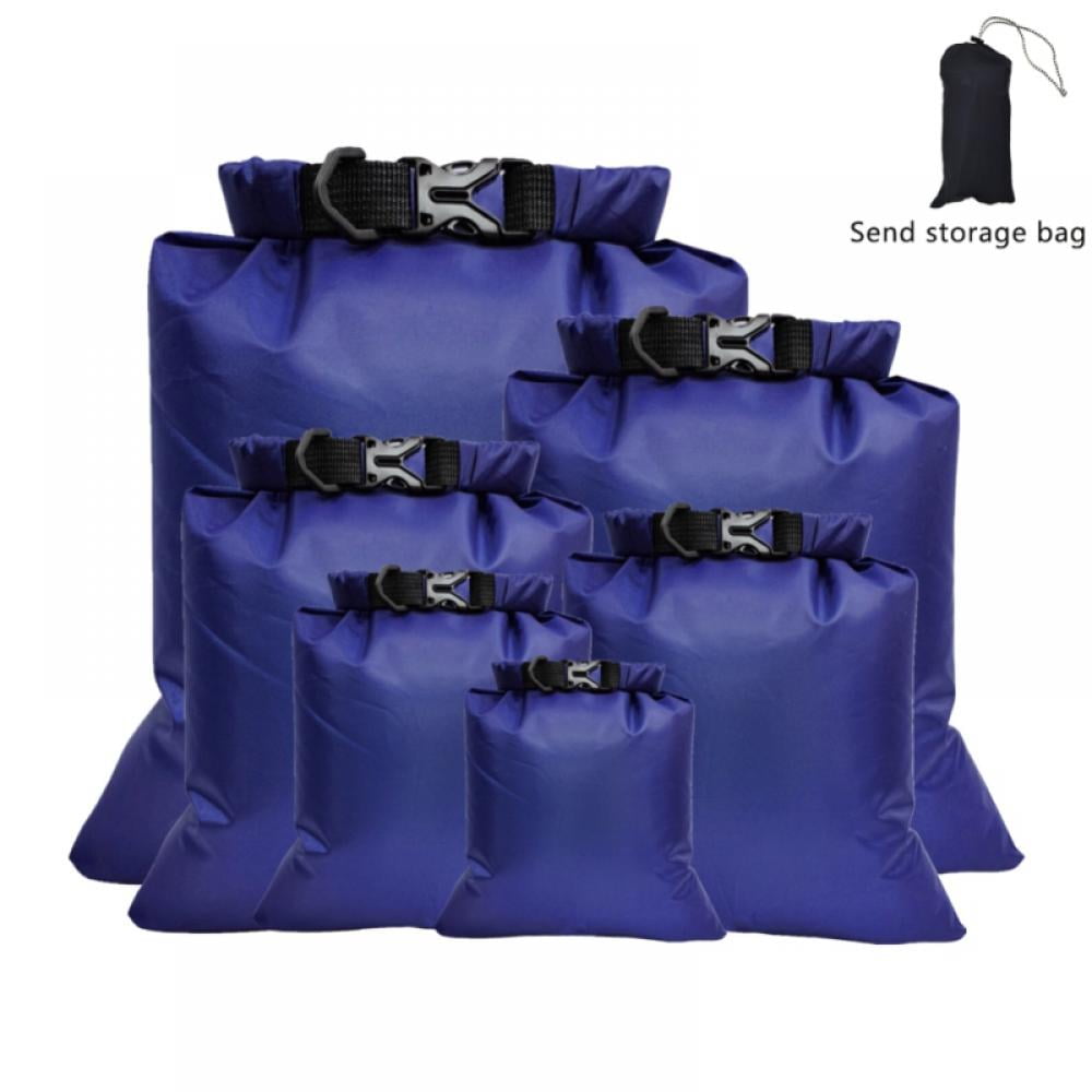 6 Pack Waterproof Dry Bags, Lightweight Outdoor Dry Sacks Ultimate Dry Bags for Kayaking Rafting Boating Camping (1.5L, 2.5L, 3L, 3.5L, 5L, 8L)