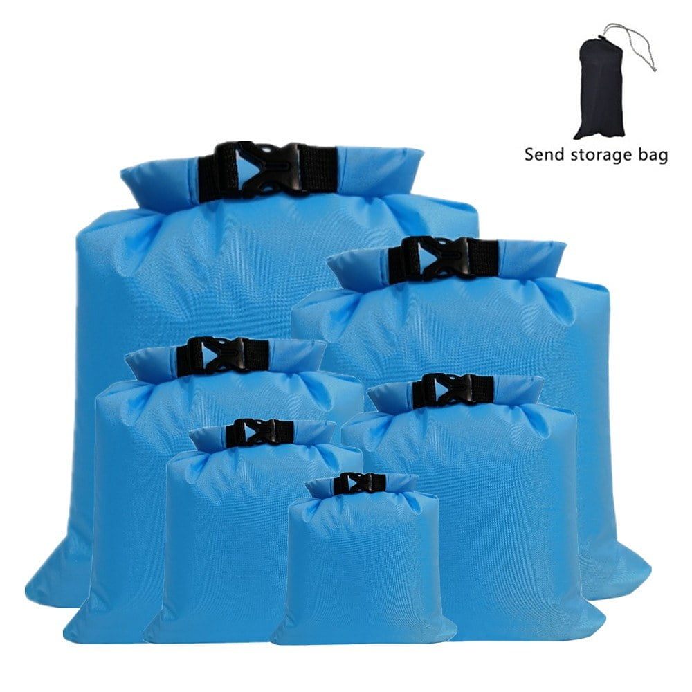 6 Pack Waterproof Outdoor Dry Sacks