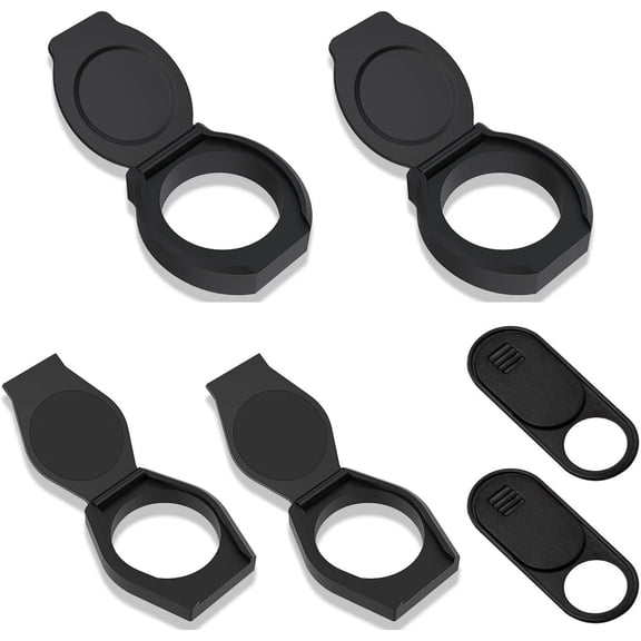 6 Pack Webcam Lens Cover Computer USB Camera Shutter Cap Adhesive Privacy Switch Hood Blocker for Tesla Model 3 Y Interior Logitech HD Pro iPad MacBook Tablet Laptop Stream Web Cams