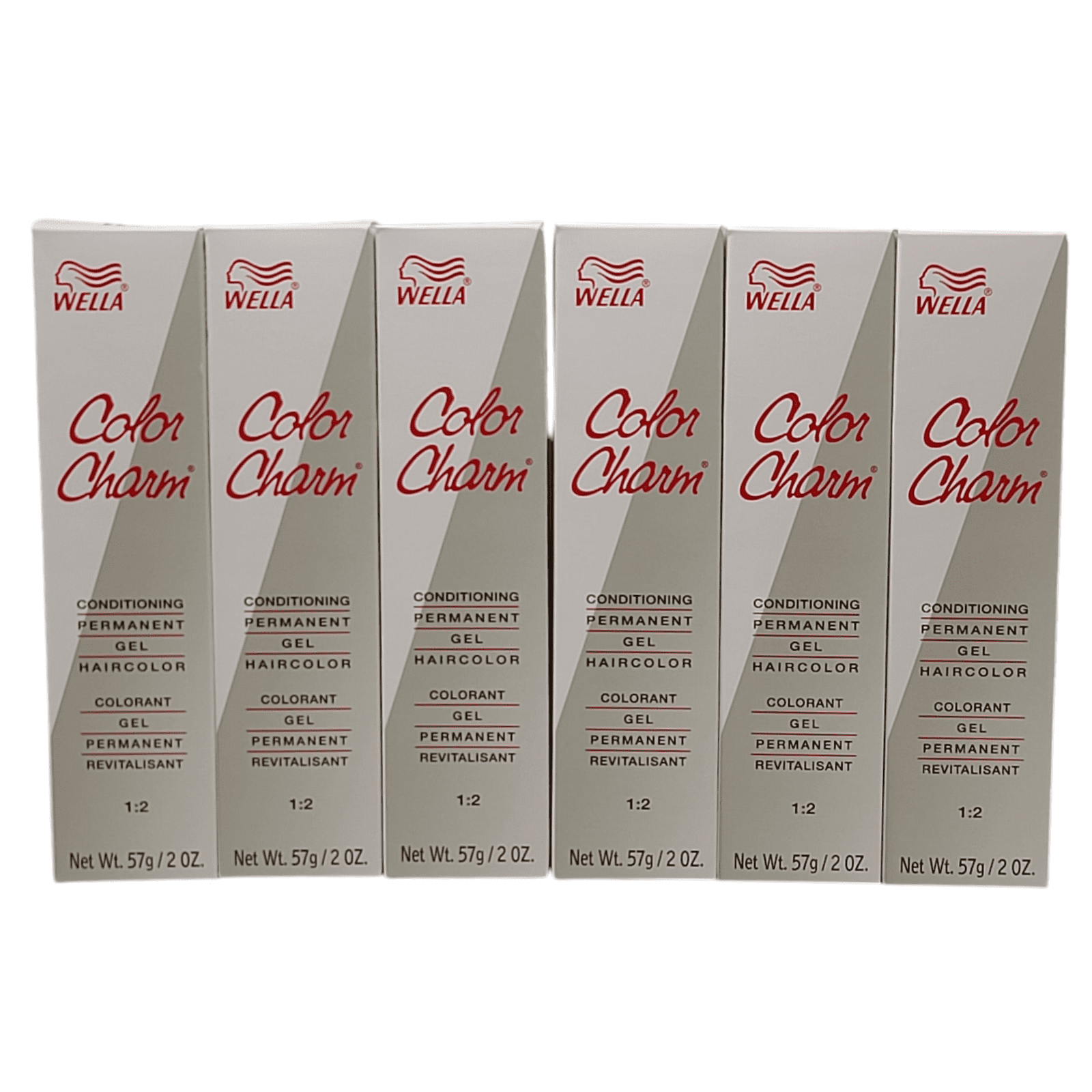 6 Pack Wella Color Charm Permanent Gel Hair Color 632 Medium Ash Blonde ...