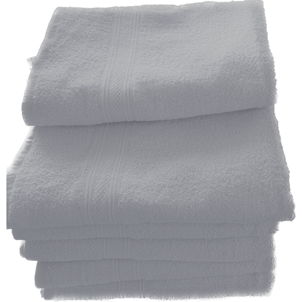 6 Pack White Bath Towel (24x48 Inch) 100 RS Cotton Loops for Extra