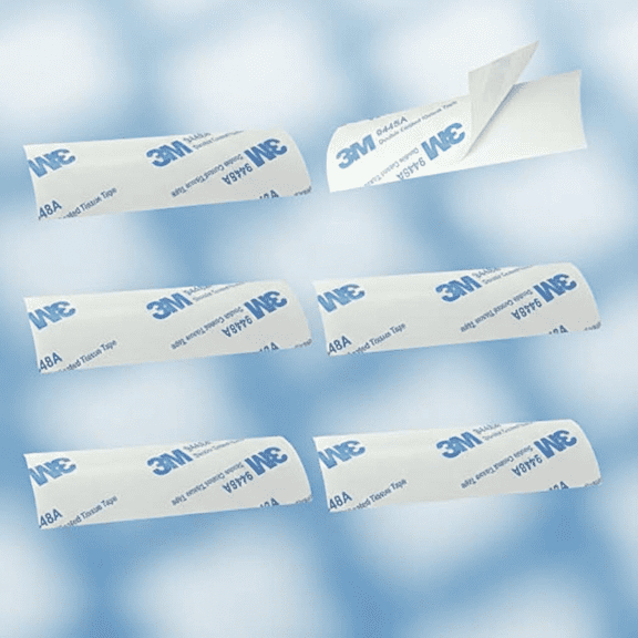 6-Pack White Horizontal Blind Repair Tabs, Replacement Slats & Parts for Fixing Blinds, 1 Inch Wide by 3 Inch Long