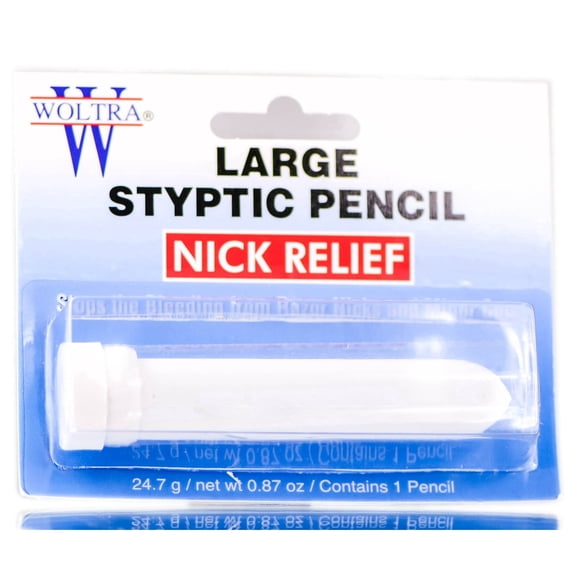 (6 Pack) Woltra Nick Relief Large Styptic Pencil - Large Styptic Pencil