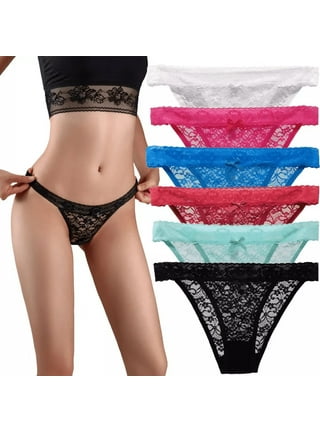 Women'S Hipster Panty 5 Pack High-Rise Briefs Sexy Underwear Solid