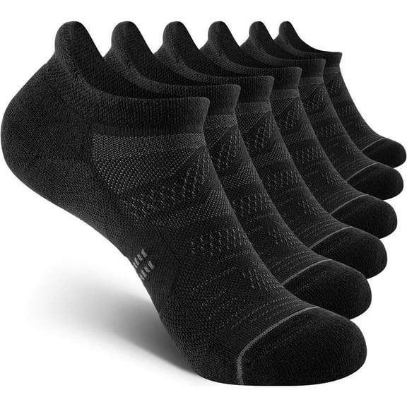 6 Pack Women's Ankle Running Socks Cushioned Low Cut Tab Athletic Socks,Running,Football,Men's and Women's Sports,Pressure Socks with High Heels for Size 34-39,Hand Tools Kits,Springtok