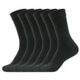 thumbnail image 1 of 6-Pack Women's Breathable Cotton Crew Socks - Ultra Soft Everyday Socks, 1 of 6