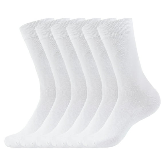 6-Pack Women's Breathable Cotton Crew Socks - Ultra Soft Everyday Socks