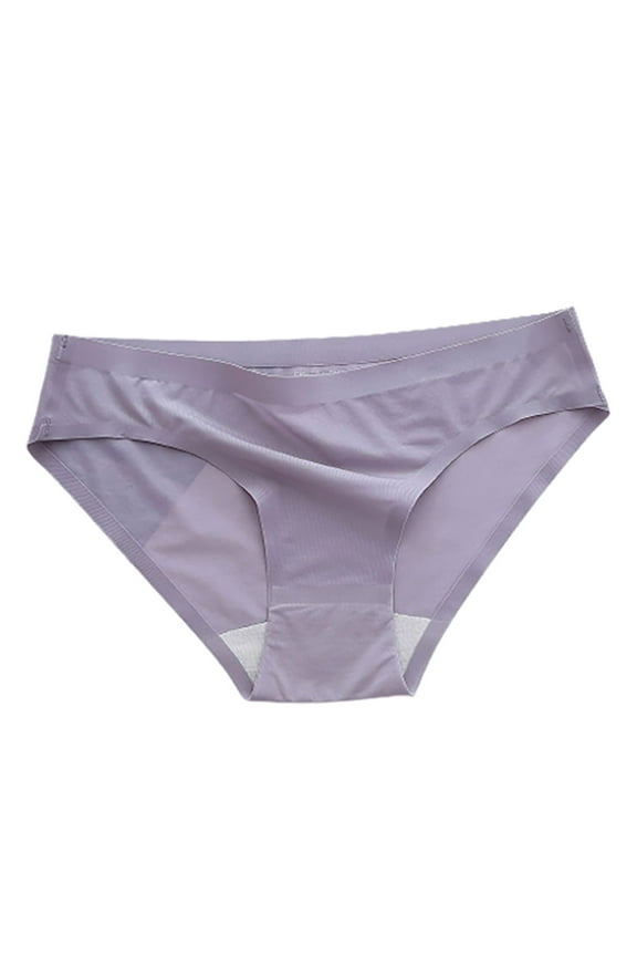 6 Pack Womens Briefs Custom Letter Logo Low Waist Striped Tangas No Show Bikini Womens Panties,Grey,XL