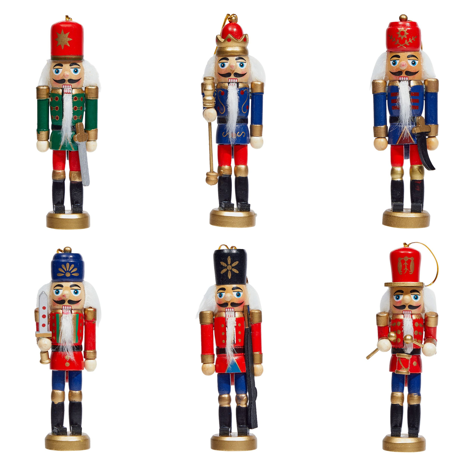 5" AMERICAN FLAG NUTCRACKER ORNAMENT .