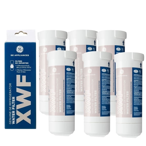 6 Pack X W F Filter Replacement/Compatible.- (without chip)