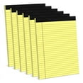 thumbnail image 1 of 6 Pack Yellow Note Pads 8.5 x 11.75Inch Narrow Ruled Lined Writing Paper College Pad, 1 of 7