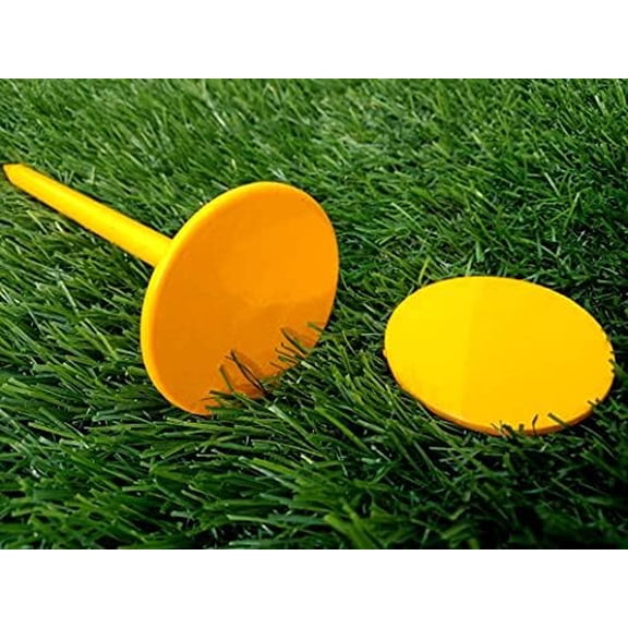 6 Pack Yellow Survey Marker/Survey Stakes/Property Marker/Ground Marker/Land Marker/Lot Linemarker/Ground Stakes$$Garden & Patio