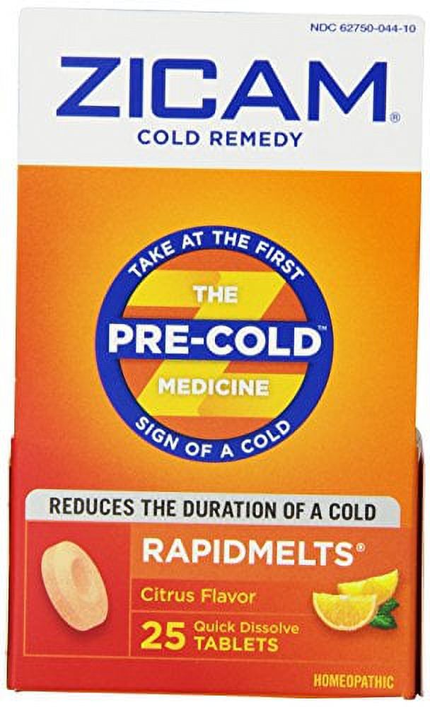 6 Pack Zicam Cold Remedy Quick Dissolve Homeopathic Tablets Citrus 25