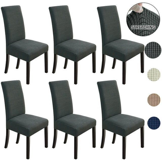 6 Pack dining room chair cover set of 6 - chair cover for dining ...