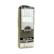 6-Pack of #00 Homax 106602-06 Rhodes American Steel Wool Pad Very-Fine, 16-Pack
