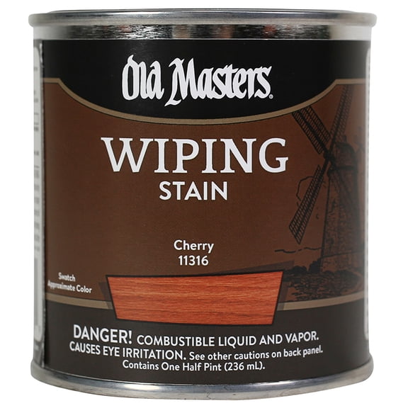 6-Pack of 1/2 pt Old Masters 11316 Cherry Old Masters Oil-Based Wiping Stain