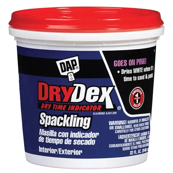 6-Pack of 1 Qt Dap 12330 DryDex Interior/Exterior Spackling