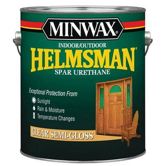 6-Pack of 1 gal Minwax 13210 Clear Helmsman Indoor/Outdoor Spar Urethane, Semi-Gloss