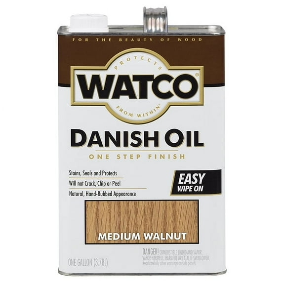 6-Pack of 1 gal Rust-Oleum 65931 Medium Walnut Watco Danish Oil Finish